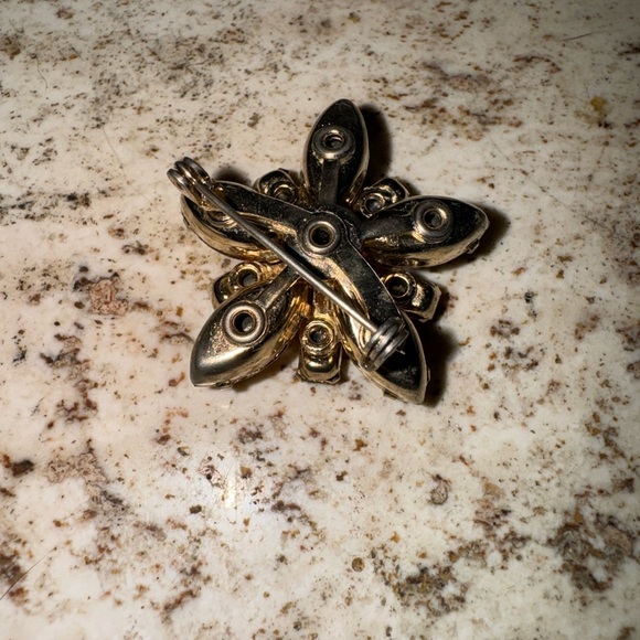 RHINESTONE LISNER EARRINGS NECKLACE BROOCH VINTAGE JEWELRY LOT - Picture 6 of 10